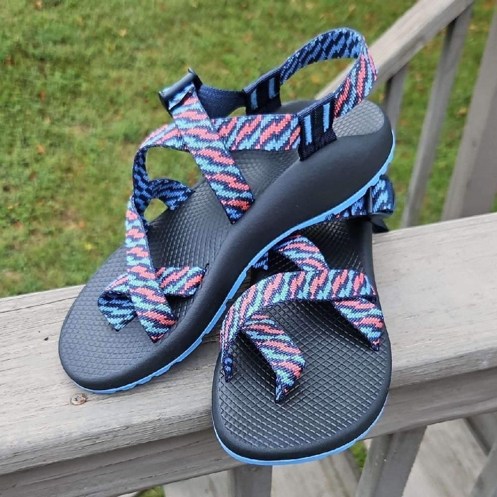 Chaco Sandals Women’s W8 Blue & Coral Z/Cloud Hiking Water Sport
